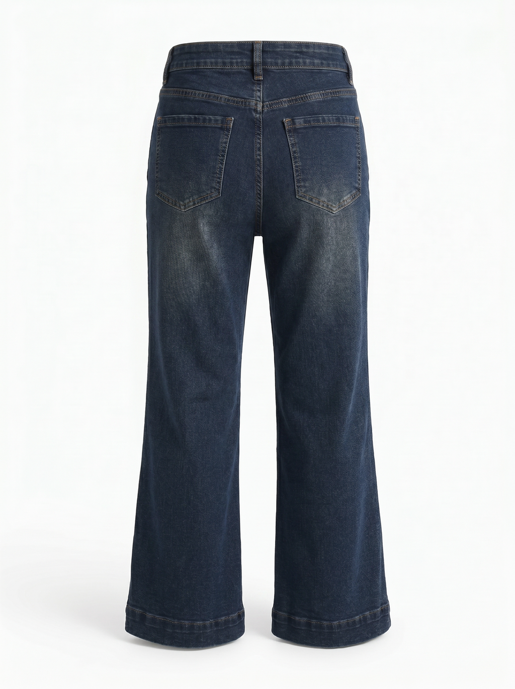 Women's High Waist Flare Jeans - 3 Colors: White, Dark Blue, Medium Blue