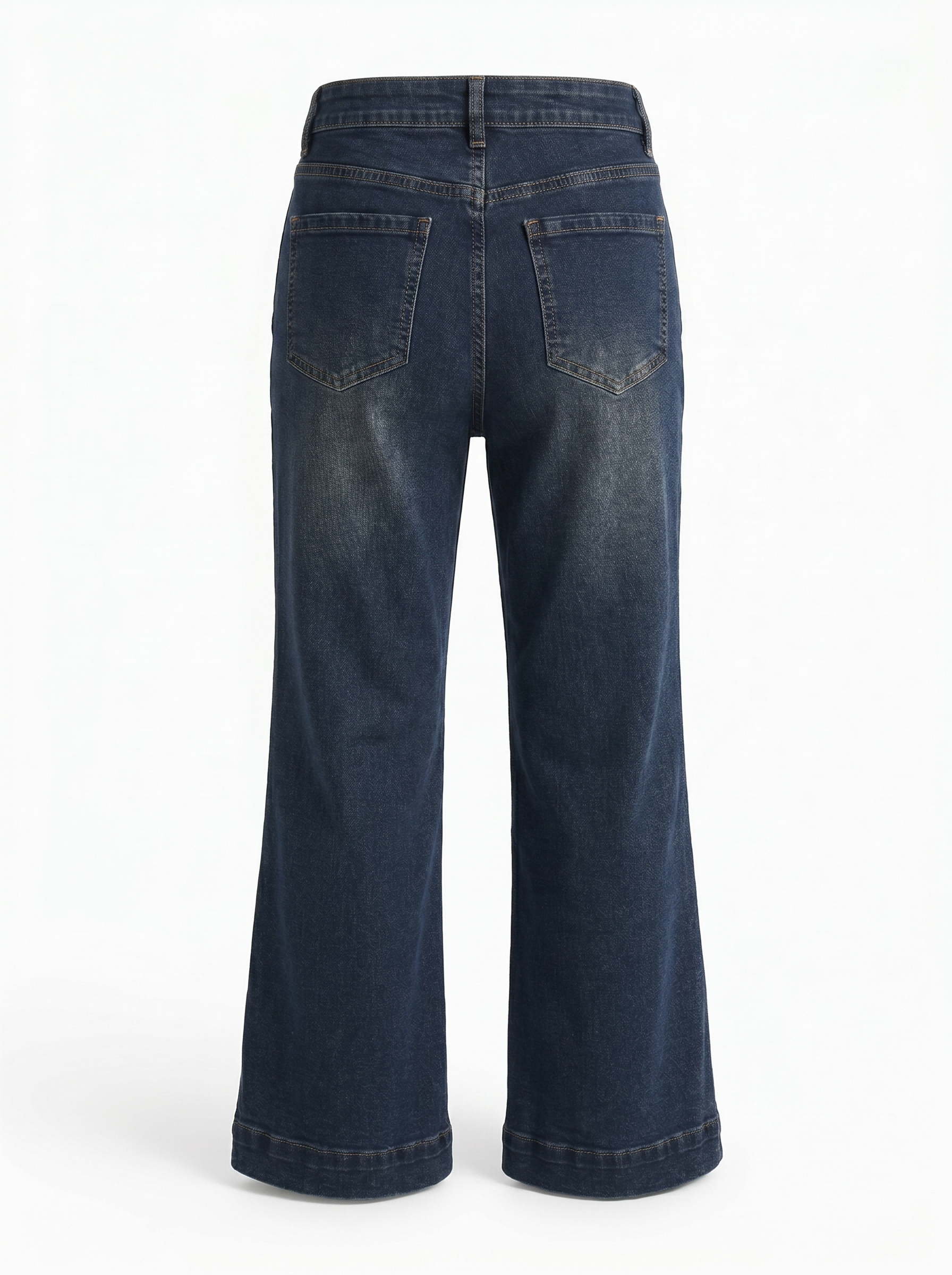 Women's High Waist Flare Jeans - 3 Colors: White, Dark Blue, Medium Blue