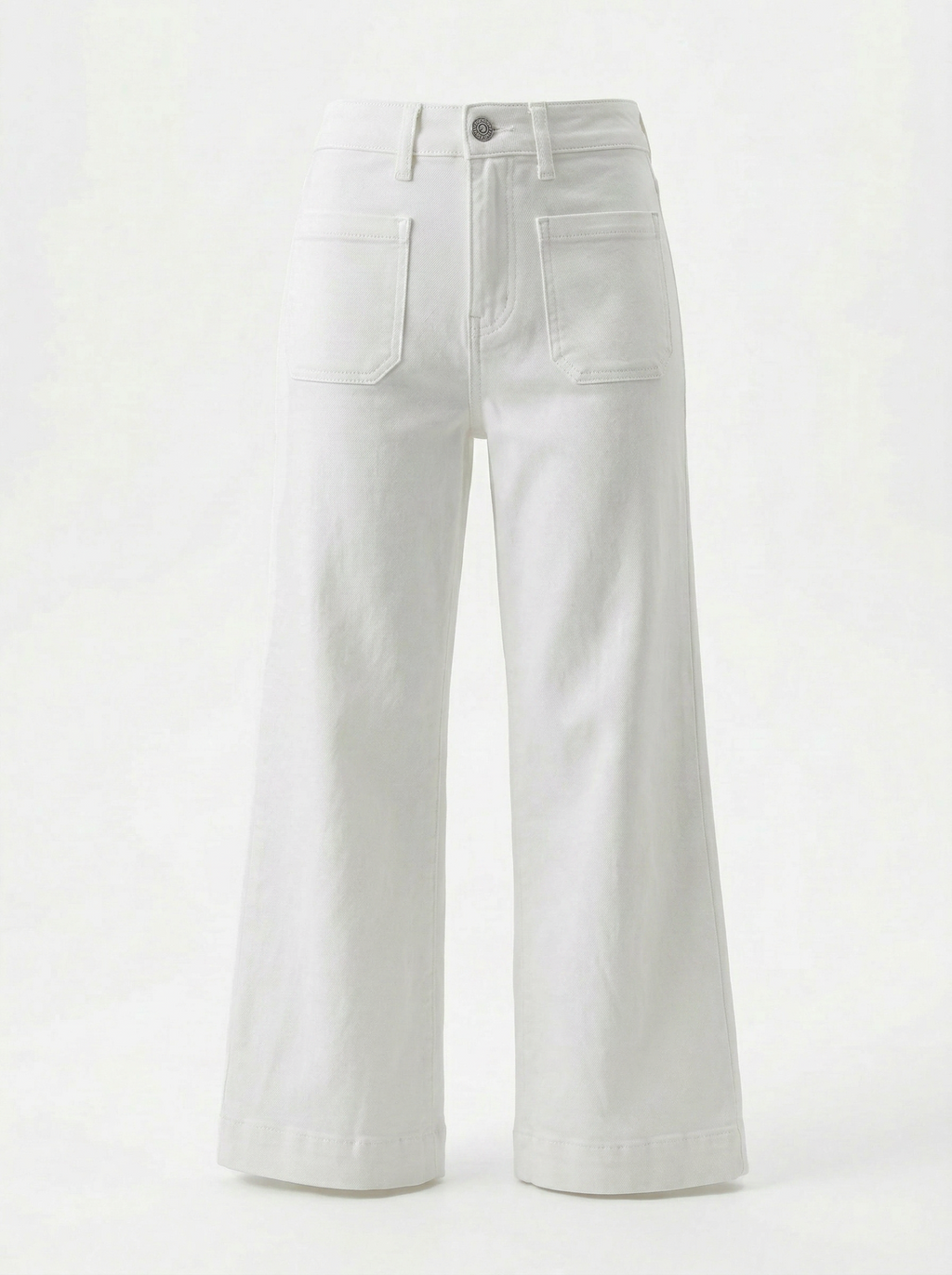 Women's High Waist Flare Jeans - 3 Colors: White, Dark Blue, Medium Blue